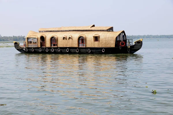 Traditional Indian Houseboat Alleppey Kerala Backwaters — Stock Photo, Image