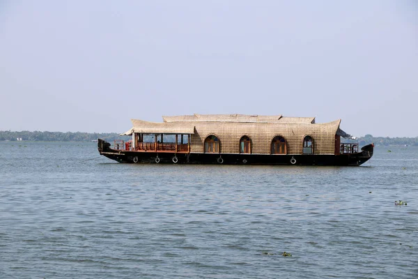 Traditional Indian Houseboat Alleppey Kerala Backwaters — Stock Photo, Image