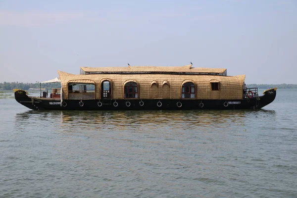 Traditional Indian Houseboat Alleppey Kerala Backwaters — Stock Photo, Image