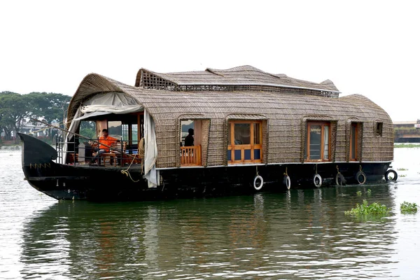 Traditional Indian Houseboat Alleppey Kerala Backwaters — Stock Photo, Image