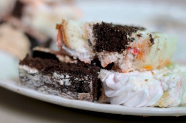 Tabaktaki farklı aromalı pasta portresi