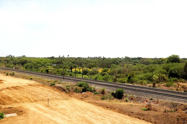 Tracks Indian Railways Image — Stock Photo, Image