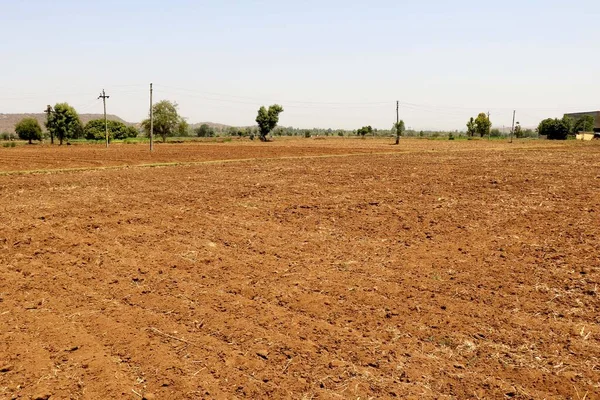 Terreno Agrícola Con Antecedentes Naturales —  Fotos de Stock