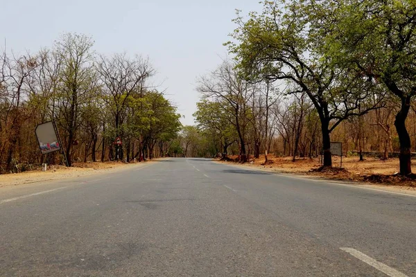 Landelijke Wegen India Leidt Naar Het Dorp Verte — Stockfoto