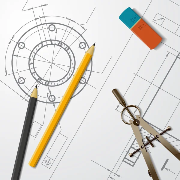Інженер або архітектор ілюстрація — стоковий вектор