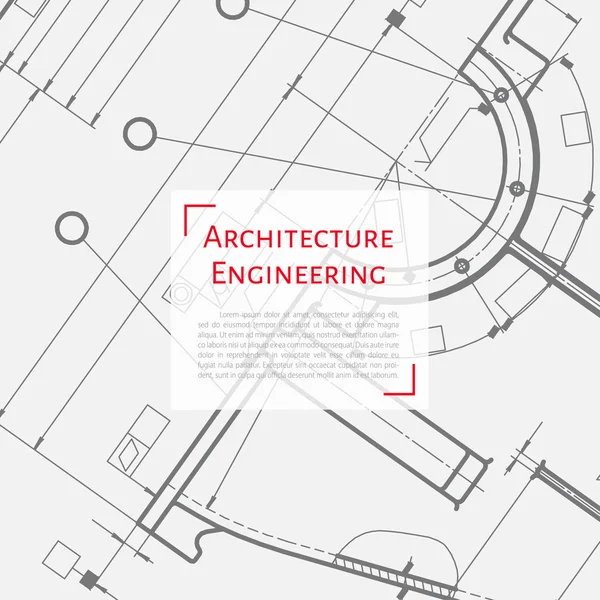 Plan technique du mécanisme — Image vectorielle