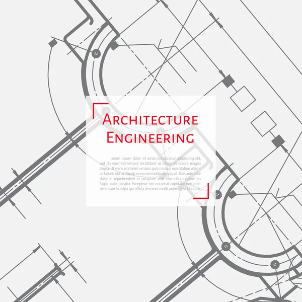 Plan technique du mécanisme — Image vectorielle