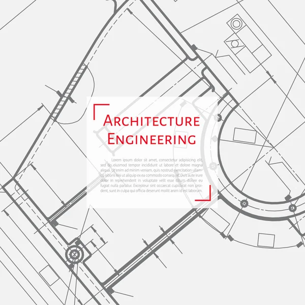 Plan technique du mécanisme — Image vectorielle