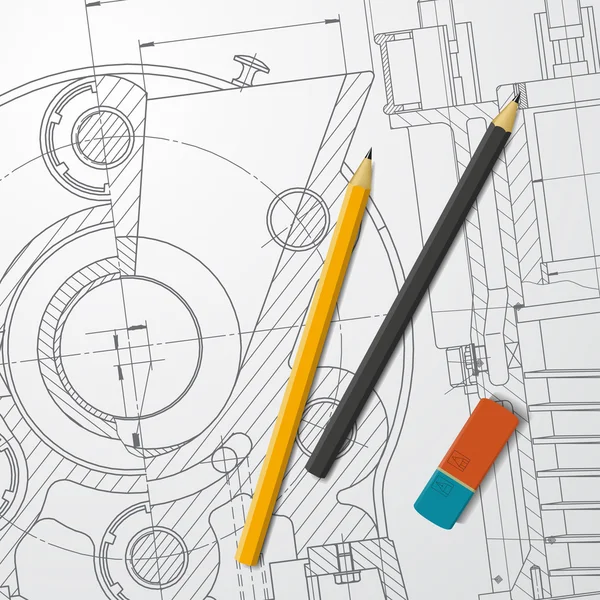 Inżynier i architekt ilustracja — Wektor stockowy