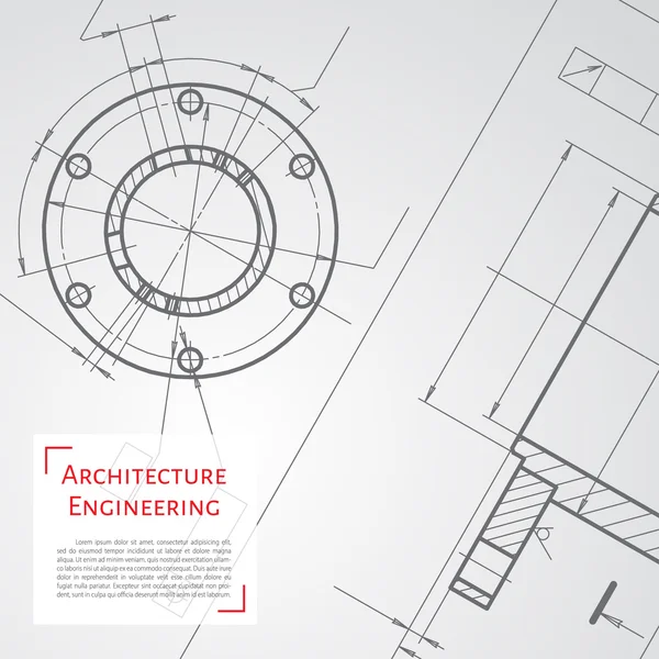 Illustration d'ingénieur ou d'architecte — Image vectorielle