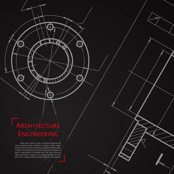 Engineer or architect illustration — Stock Vector