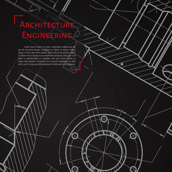 Illustration d'ingénieur ou d'architecte — Image vectorielle