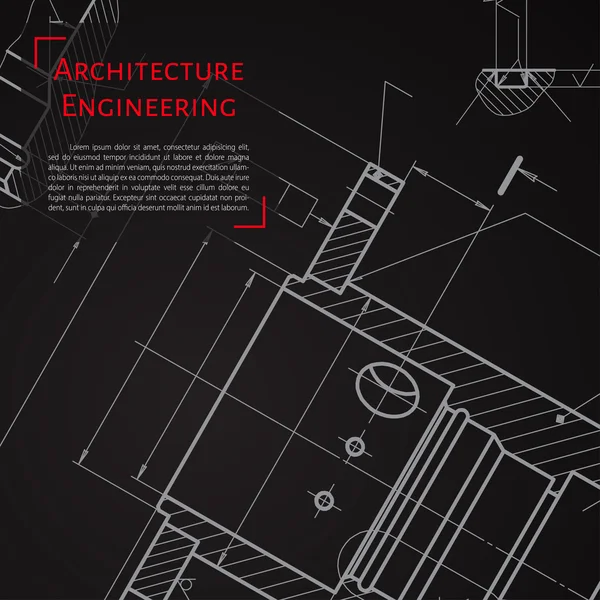 Illustration Ingenieur oder Architekt — Stockvektor