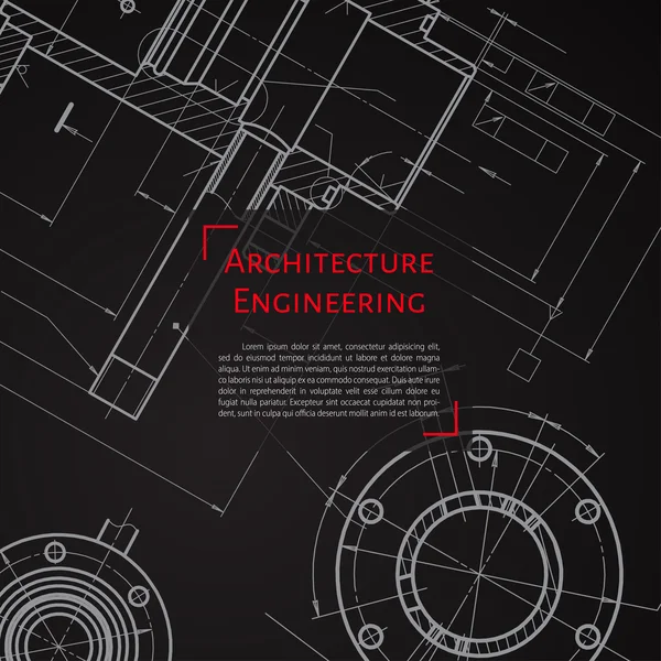 Inženýr nebo architekt ilustrace — Stockový vektor