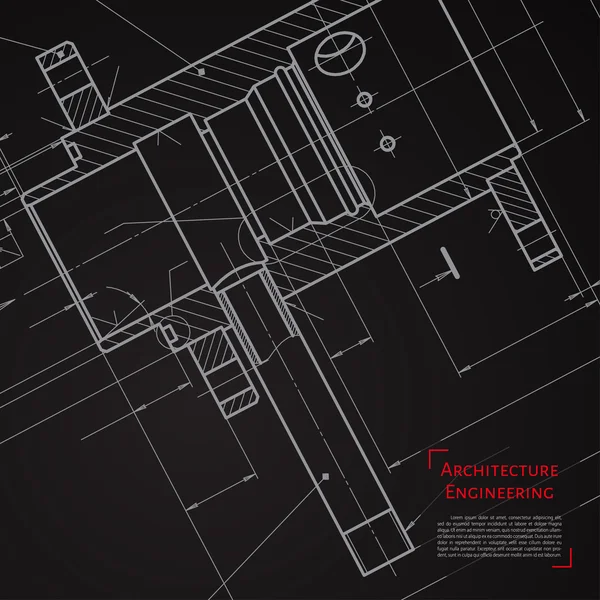 Ilustración de ingeniero o arquitecto — Vector de stock