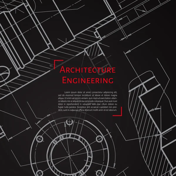 Inženýr nebo architekt ilustrace — Stockový vektor