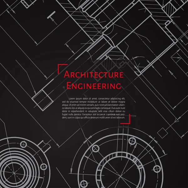 Inženýr nebo architekt ilustrace — Stockový vektor