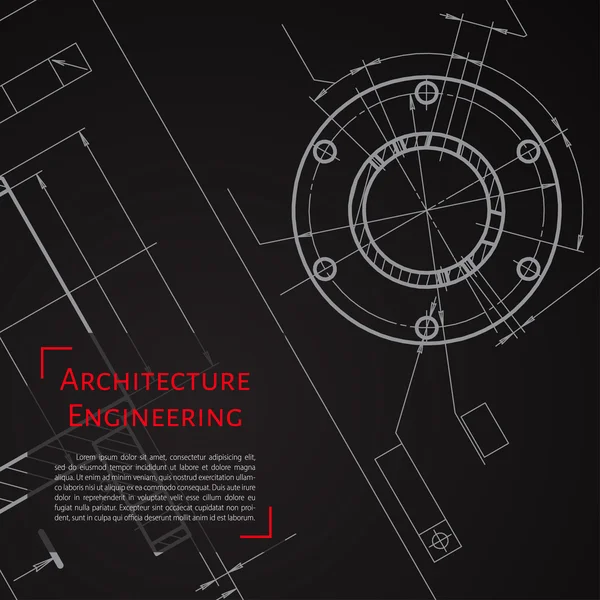 Ilustración de ingeniero o arquitecto — Vector de stock