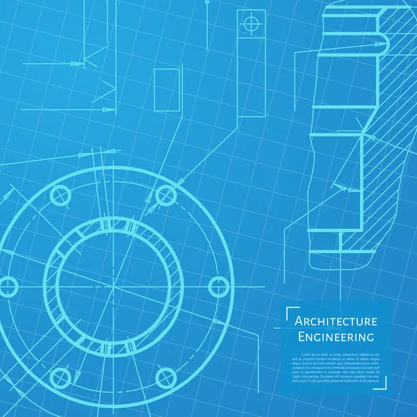 Ingenieur of architect illustratie — Stockvector