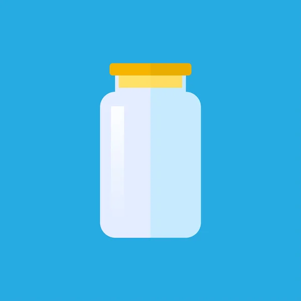 Flat jar icon — Stock Vector