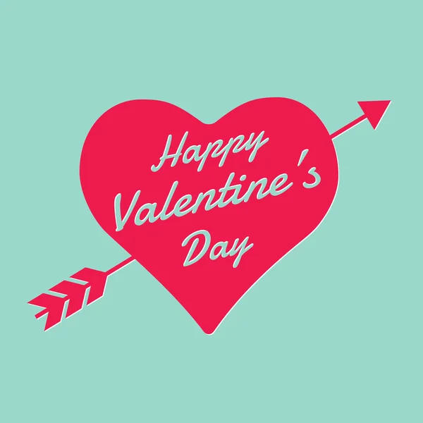 Happy valentines day greeting card — Stock Vector