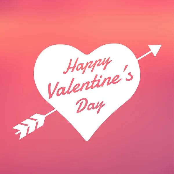 Tarjeta de felicitación feliz día de San Valentín — Vector de stock