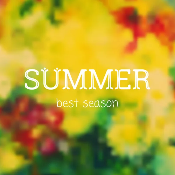 Summer best season card — Stock Vector