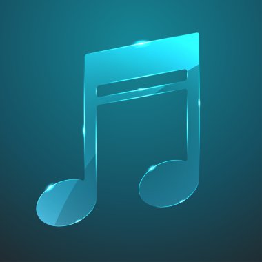 Vektör cam müzik simgesi