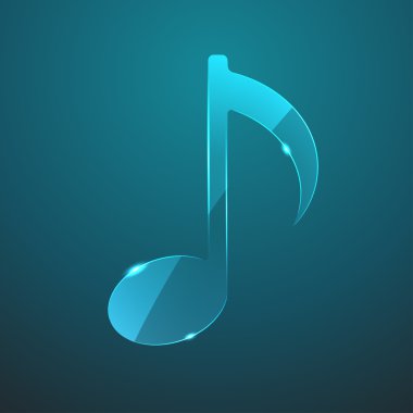 Vektör cam müzik simgesi