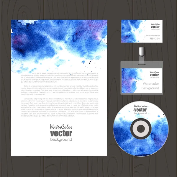 Vektor Corporate Identity Vorlage. — Stockvektor