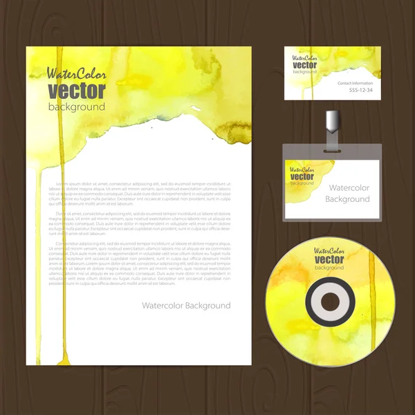 Vector corporate identity template. — Stock Vector