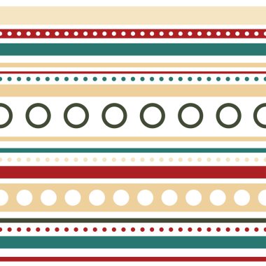 vektör yatay çizgili ve daireler sorunsuz