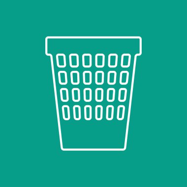 vektör sepet simgesi. eps10