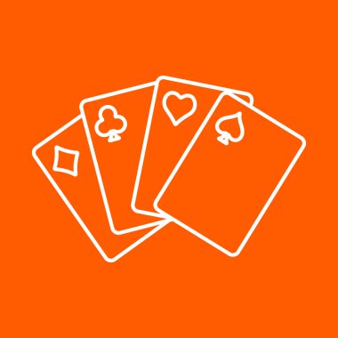 vektör oyun kartları simgesi. eps10