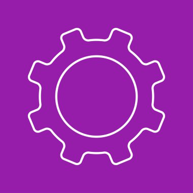 vektör dişli simgesini tıklatın. eps10