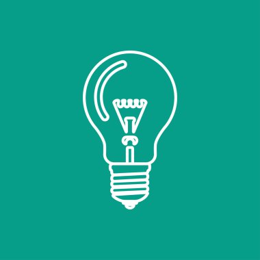 vektör ampul mavi kutsal kişilerin resmi. eps10