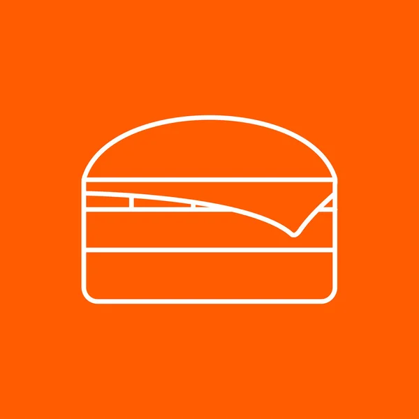 Vector Hamburger pictogram. eps10 — Stockvector