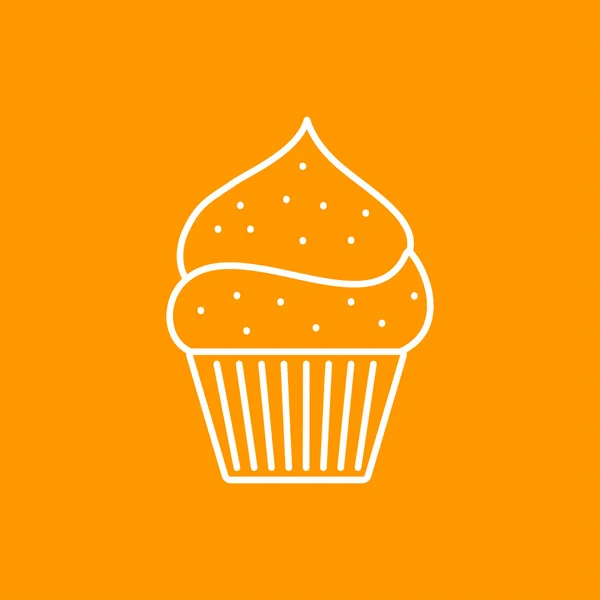 Vector cupcake pictogram. eps10 — Stockvector