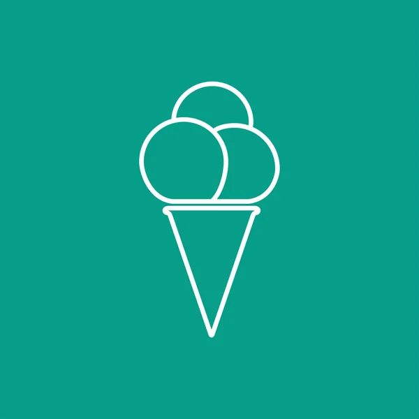 Vector ice-cream icon. Eps10 — Stock Vector