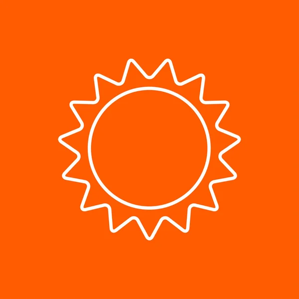 Значок векторного солнца. Eps10 — стоковый вектор