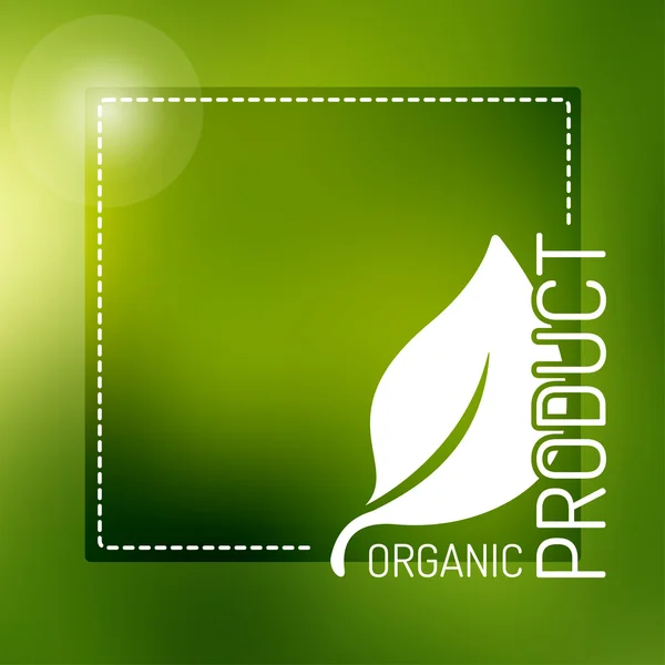 Ícone vetorial para alimentos orgânicos —  Vetores de Stock