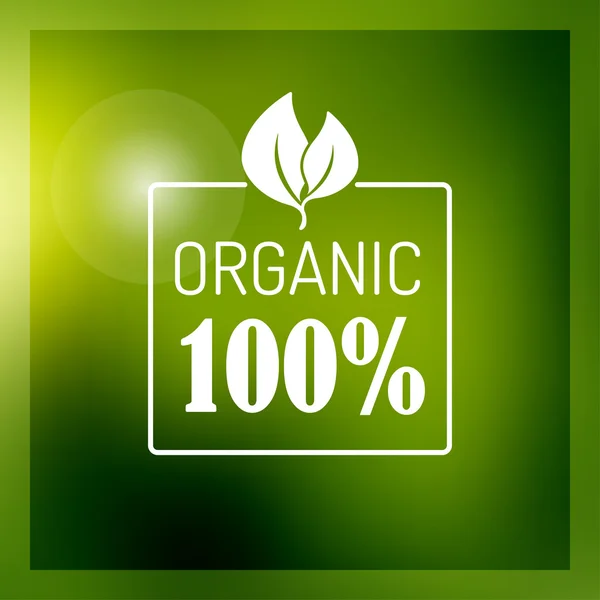 Ícone vetorial para alimentos orgânicos —  Vetores de Stock