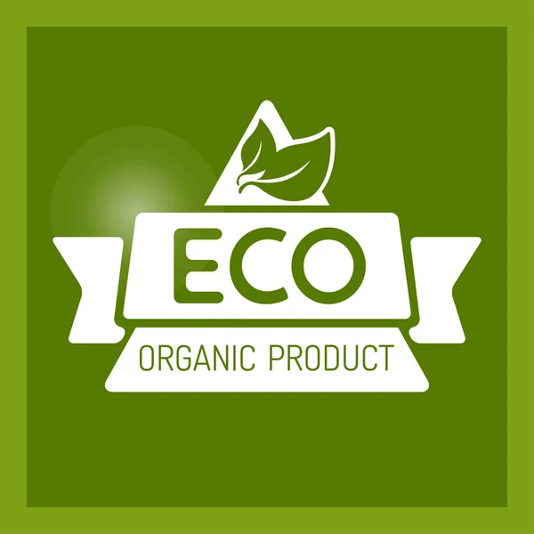 Icono vectorial para alimentos ecológicos — Vector de stock