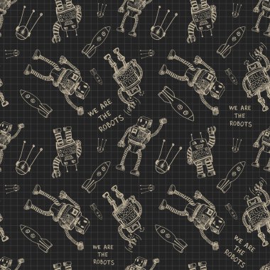 Vektör ele exersize kitap robot çekin. Eps10