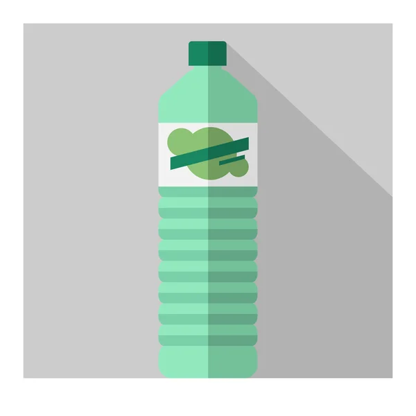 Botella plana vectorial — Vector de stock