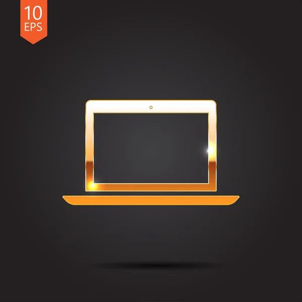 Vector icono de oro — Vector de stock