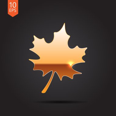 vektör maple leaf simgesi. eps10