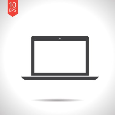 vektör laptop simgesi. eps10