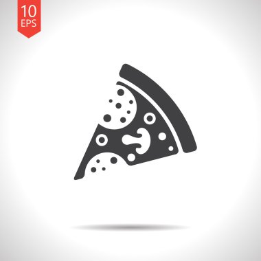vektör pizza simgesi. eps10