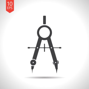 Vector compasses icon. Eps10 clipart